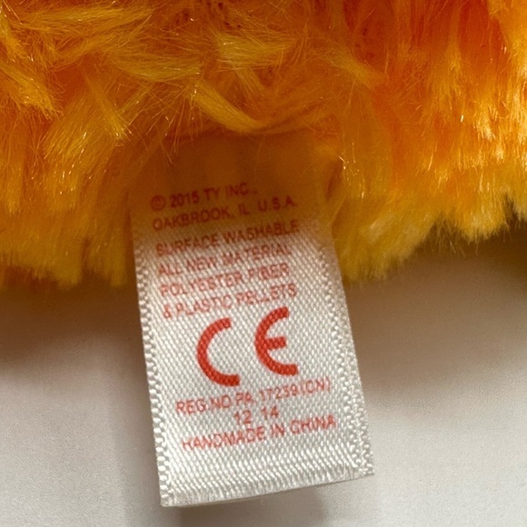 TY Frizzys Collection Tang the Big Eyed Orange Monster - Picture 7 of 9
